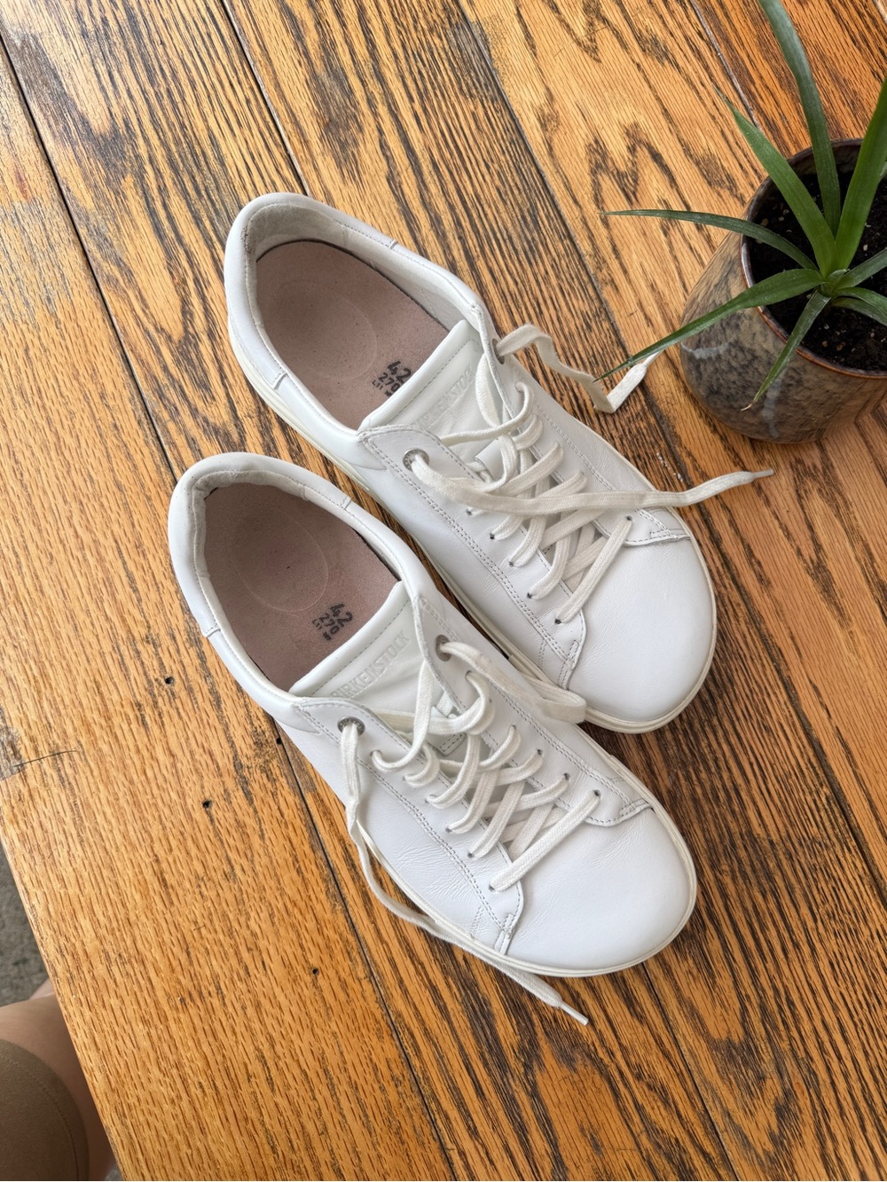 BIRKENSTOCK Women’s Bend Low Top Leather Sneakers White 42 / US L11 M9